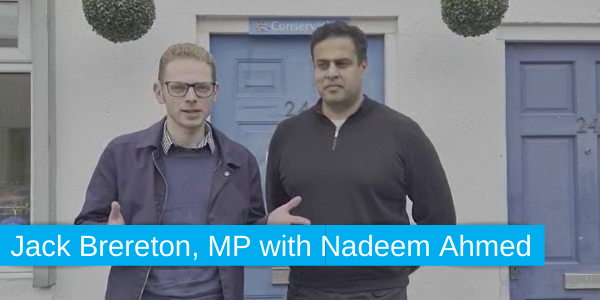 Jack Brereton, MP out with Nadeem Ahmed